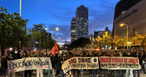 Diverses carreteres tallades arreu de Catalunya amb motiu de la vaga educativa